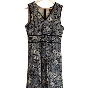 Eddie Bauer Teal & Navy Floral Dress